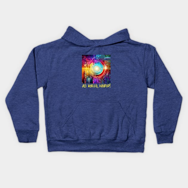 AI: Hello, World! Kids Hoodie by Got Some Tee!